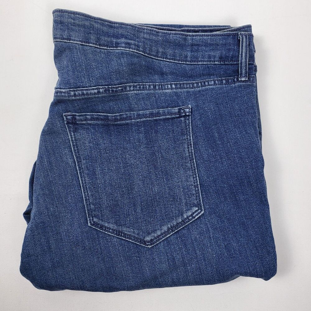 Old Navy High Rise WOW Straight Denim Blue Jeans Stretch 4-Pocket Womens 26‎ New